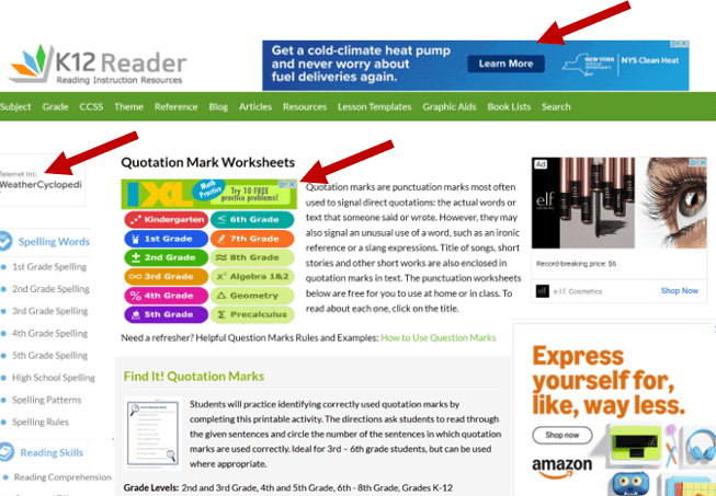 K12Reader Before