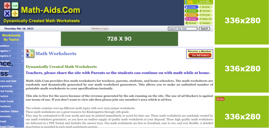 New Ad Layout